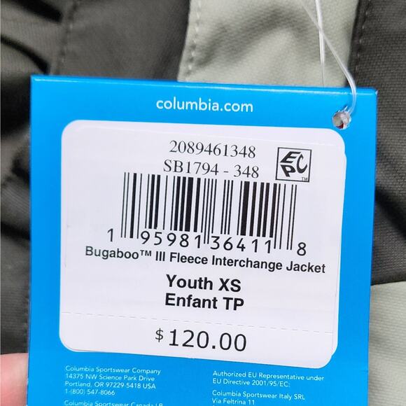 NWT Columbia Boys Bugaboo III Fleece Interchange Jacket - Picture 16 of 16